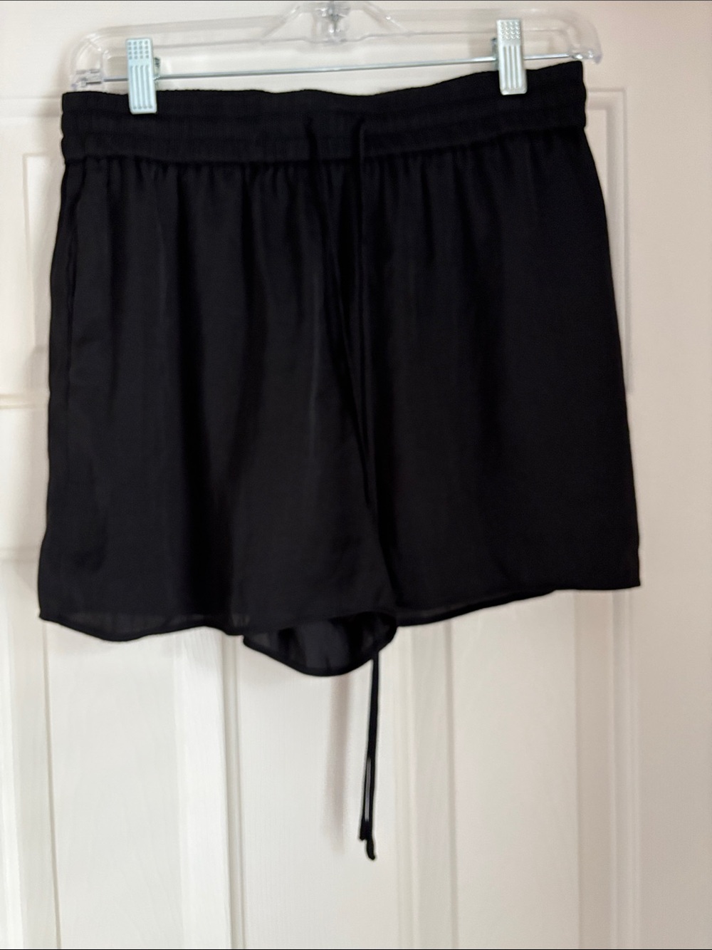 Naked Zebra Black Lightweight Drawstring Shorts